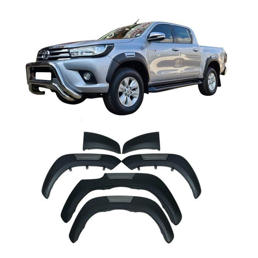 Toyota Hilux GD6 Fender Flares with Grey Insert