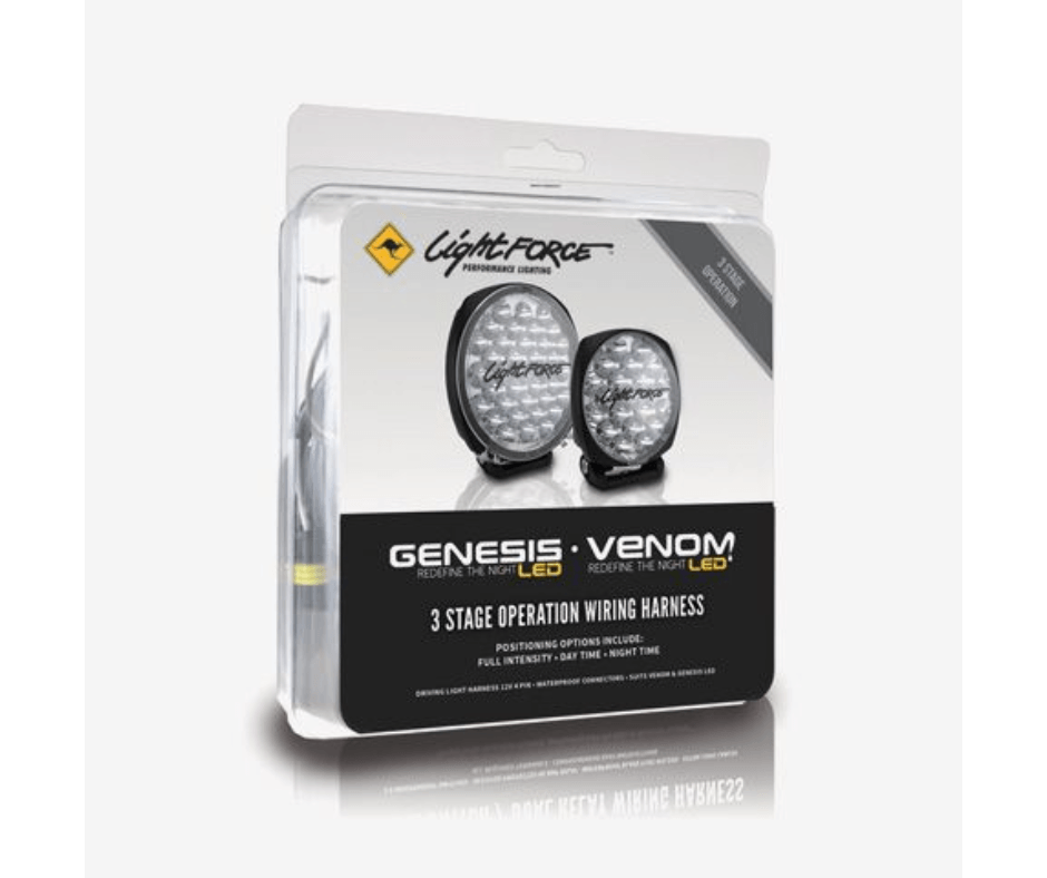 Lightforce - Wiring Harness Venom / Genesis LED (3 Way Switch) - Offroad Lights - Go-4LO