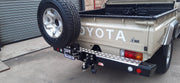TOYOTA LANDCRUISER 79 REAR BUMPER + SPARE WHEEL CARRIER